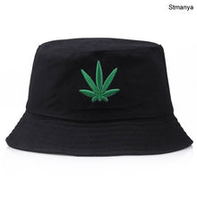 Load image into Gallery viewer, Men Women Hemp Leaf Hat Hip Hop Panama Fisherman Hats Cotton Outdoor Summer Casual fishing Visor Bucket Cap

