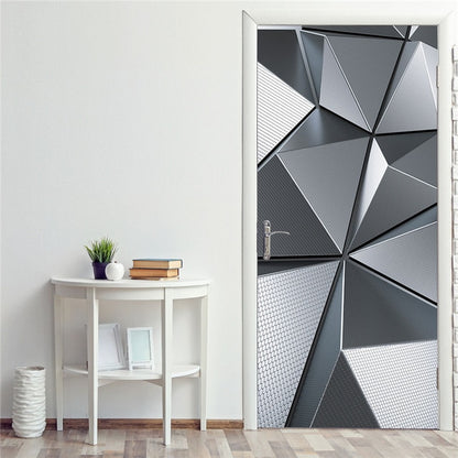 DIY 3D Decorative Wall Papers For The Door Stickers Waterproof Vinyl Design Self Stick View Door Posters
