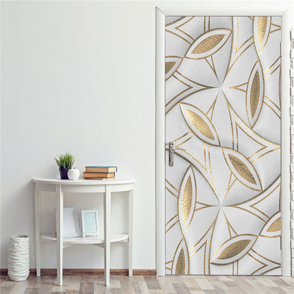 DIY 3D Decorative Wall Papers For The Door Stickers Waterproof Vinyl Design Self Stick View Door Posters