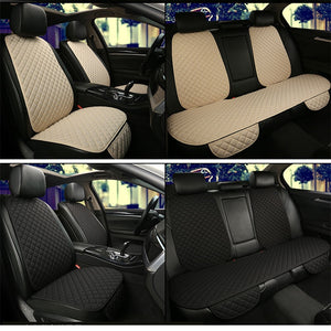 Large Size Flax Car Seat Cover Protector Linen Front or Rear Seat Back Cushion Pad Mat Backrest for Auto Interior Truck Suv Van