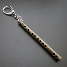 Load image into Gallery viewer, Mo Dao Zu Shi Keychain Flute Metal Mini Pocket Musical Instrument Keychain Cosplay Prop Accessories Flute Keyring Key Chain Pendant
