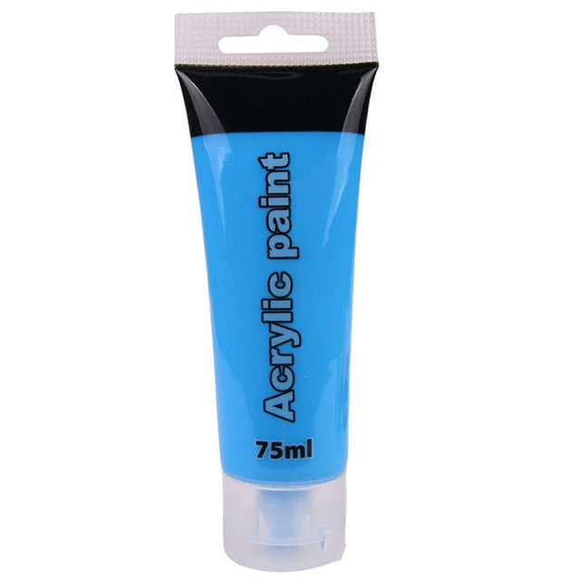 75ml Acrylic Art supplies Wall Painting Fabric Paint for Clothing Textile fiber pigment Acrylic Paints Hose