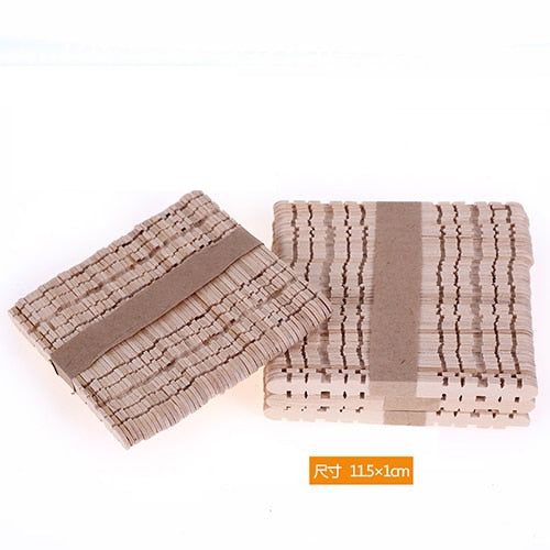50Pcs DIY Crafts Wooden Stick Popsicle Colorful Ice Cream Sticks Hand Craft Art Creative Educational Toys For Children Kids Fun Time