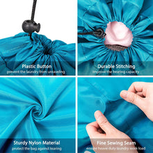 Load image into Gallery viewer, Smile Shape Nylon Laundry Bag Wash Me Travel Storage Pouch Machine Washable Dirty Clothes Organizer Wash Drawstring Bag
