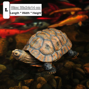 Cute Resin Tortoise Statue Outdoor Garden Pond Store Bonsai Decorative Animal Sculpture For Home Garden Decor Ornament