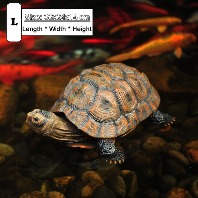 Cute Resin Tortoise Statue Outdoor Garden Pond Store Bonsai Decorative Animal Sculpture For Home Garden Decor Ornament