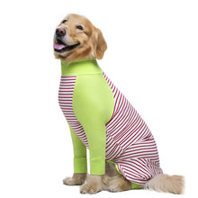 Load image into Gallery viewer, Striped Large dog clothes Cartoon Pajamas For gril boy Dogs Coat 4 Legs Dog Jumpsuit Sweatshirt Dog Clothing Pets Clothing
