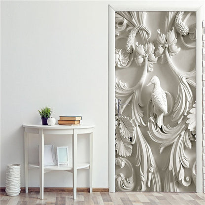 Creative 3D DIY Door Sticker 95x215cm/Custom Size Self Adhesive Wallpaper On the Doors DIY Renovation Waterproof Poster For Bedroom