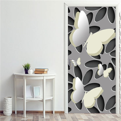 Creative 3D DIY Door Sticker 95x215cm/Custom Size Self Adhesive Wallpaper On the Doors DIY Renovation Waterproof Poster For Bedroom