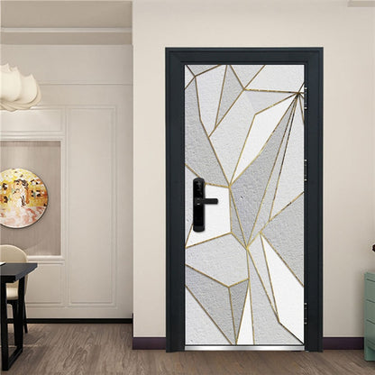 Creative 3D DIY Door Sticker 95x215cm/Custom Size Self Adhesive Wallpaper On the Doors DIY Renovation Waterproof Poster For Bedroom