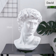 Load image into Gallery viewer, World Famous Statue Retro Art Resin Head Skull Sculpture Sketch Model David Moliere Home Decoration Accessories Modern Figurine
