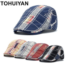 Load image into Gallery viewer, Vintage Cotton Beret Cap Mens Ivy Hat Duckbill Visor Cabbie Hats Summer Flat Caps Newsboy Caps
