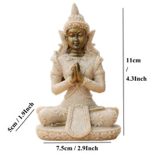 Load image into Gallery viewer, Buddha Statue Nature Sandstone Thailand Buddha Sculpture Hindu Fengshui Figurine Meditation Miniature Home Decor

