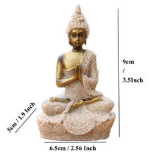 Load image into Gallery viewer, Buddha Statue Nature Sandstone Thailand Buddha Sculpture Hindu Fengshui Figurine Meditation Miniature Home Decor

