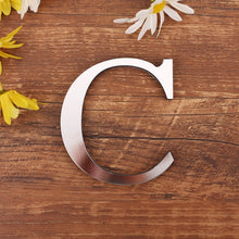 Load image into Gallery viewer, 3D DIY Acrylic English Letters Wall Sticker Personalized Name Self-adhesive Mirror Stickers for Wedding Birthday Home Decor
