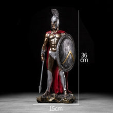 Load image into Gallery viewer, Ancient Rome Ornament Retro Spartan Character Model Resin Craft Figurines Home Decor Spartan Warrior Statue Figure Decorate Gift
