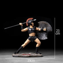 Load image into Gallery viewer, Ancient Rome Ornament Retro Spartan Character Model Resin Craft Figurines Home Decor Spartan Warrior Statue Figure Decorate Gift
