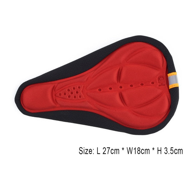 Men's and Women's Thick Bike Mountain Bike Sponge Pad Cover Soft Cover Bicycle Seat Outdoor Bicycle Sports Protection Pad 3 Colo
