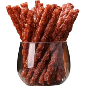 Bulk Dog Snacks Bubble Beef Bacon Slice Pet Food Meat Easily Absorbed Nutritious Appetizer Natural Beef Strip Pet Training Rewards