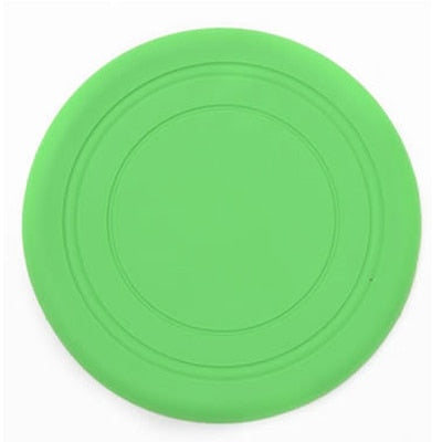 1pcs Silicone Funny Flying Saucer Dog Toy Dog Fun Flying Discs Resistant Chew Puppy Training Interactive Frisby Fetch Toy Pet Supplies
