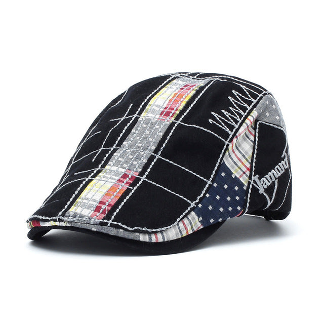 Vintage Cotton Beret Cap Mens Ivy Hat Duckbill Visor Cabbie Hats Summer Flat Caps Newsboy Caps