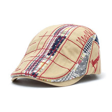 Load image into Gallery viewer, Vintage Cotton Beret Cap Mens Ivy Hat Duckbill Visor Cabbie Hats Summer Flat Caps Newsboy Caps
