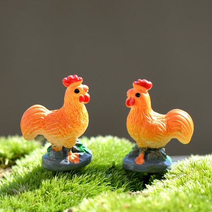 Micro Landscape Grass Lovers Rabbit squirrel duck figurine home decor miniature fairy garden decoration accessories Resin modern