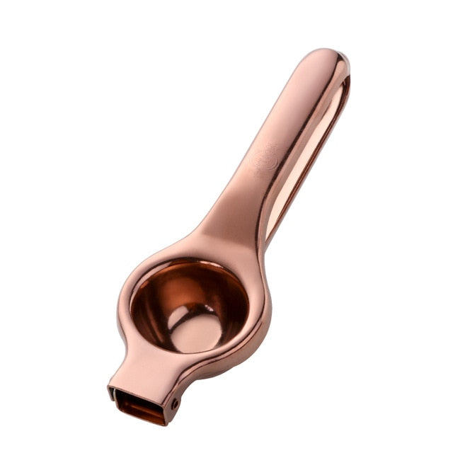 1PC Stainless steel Lemon Lime Squeezer Golden Manual Fruit Juicer Household Orange Clip Kitchen Utensils Fast Handle Press
