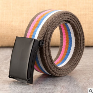 Multicolor New Fashion Unisex Waist Belt Waistband Casual Canvas Belts Multi-Color