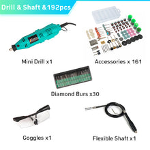 Load image into Gallery viewer, Tungfull Electric Tools Dremel Mini Drill Woodworking Drilling Machine Mini Polishing Machines Dremel Rotary Tool Drill Grinder
