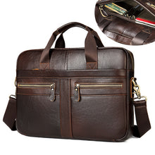 Load image into Gallery viewer, WESTAL bag, men&#39;s genuine leather briefcase, men&#39;s laptop bag, men&#39;s natural leather bag, men&#39;s messenger bags, men&#39;s briefcases
