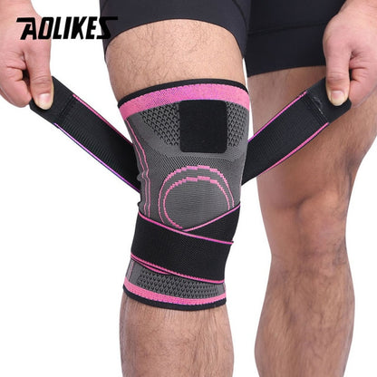 1PCS Knee Support Professional Protective Sports Knee Pad Breathable Bandage Knee Brace Basketball Tennis Cycling