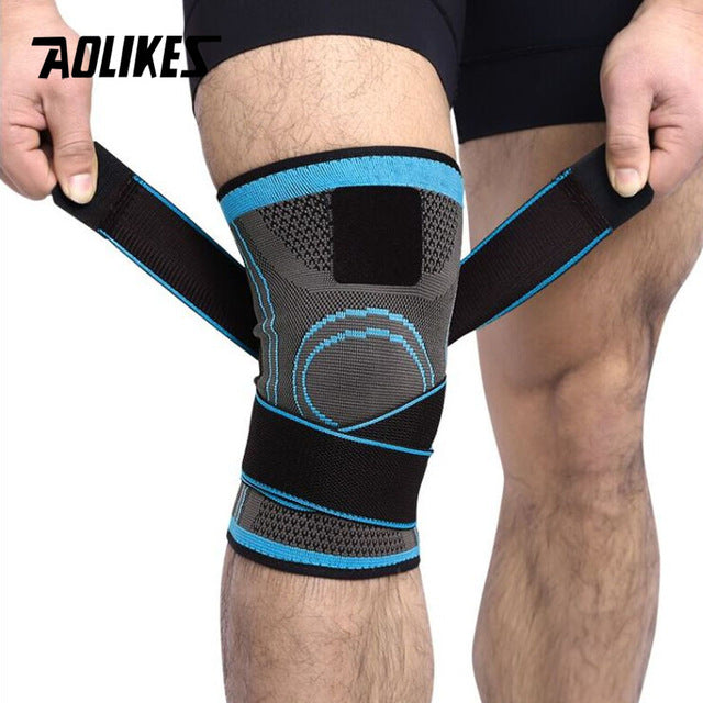 1PCS Knee Support Professional Protective Sports Knee Pad Breathable Bandage Knee Brace Basketball Tennis Cycling