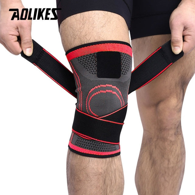 1PCS Knee Support Professional Protective Sports Knee Pad Breathable Bandage Knee Brace Basketball Tennis Cycling