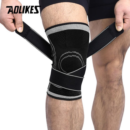 1PCS Knee Support Professional Protective Sports Knee Pad Breathable Bandage Knee Brace Basketball Tennis Cycling