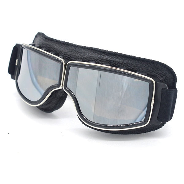 Universal Motorcycle Vintage Goggles Pilot Motorbike Scooter Biker Glasses Steampunk Goggles For Harley Helmet