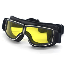 Load image into Gallery viewer, Universal Motorcycle Vintage Goggles Pilot Motorbike Scooter Biker Glasses Steampunk Goggles For Harley Helmet
