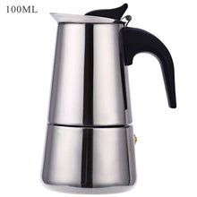 Load image into Gallery viewer, Stainless Steel Coffee Pot Mocha Espresso Latte Percolator Stove Coffee Maker Pot Percolator Drink Tool Cafetiere Latte Stovetop

