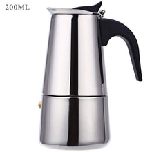 Load image into Gallery viewer, Stainless Steel Coffee Pot Mocha Espresso Latte Percolator Stove Coffee Maker Pot Percolator Drink Tool Cafetiere Latte Stovetop
