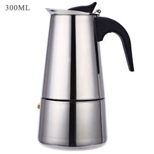 Load image into Gallery viewer, Stainless Steel Coffee Pot Mocha Espresso Latte Percolator Stove Coffee Maker Pot Percolator Drink Tool Cafetiere Latte Stovetop
