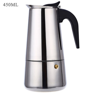 Stainless Steel Coffee Pot Mocha Espresso Latte Percolator Stove Coffee Maker Pot Percolator Drink Tool Cafetiere Latte Stovetop