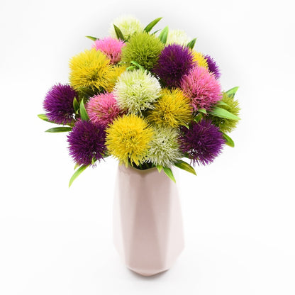 5pcs Artificial Plants Flower Bouquet for Home Decor Wedding Decorative Fake Flowers Needlework Ornamental Flowerpot