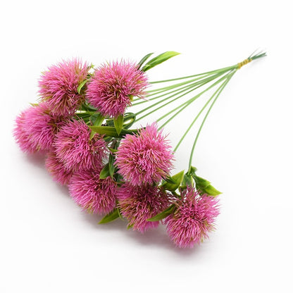 5pcs Artificial Plants Flower Bouquet for Home Decor Wedding Decorative Fake Flowers Needlework Ornamental Flowerpot