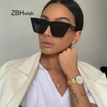 Square  Luxury Sunglasses for Women Fashion Designer Cat Eye Sun Glasses Classic Vintage Sunglasses UV400