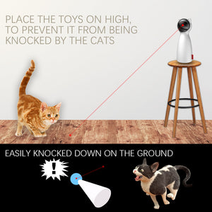 Smart Automatic Interactive Cat Toy Teasing Pet LED Laser Funny Handheld Mode Electronic Pet for All Cats Lazer