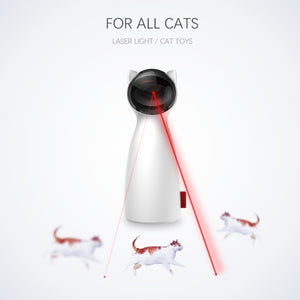 Smart Automatic Interactive Cat Toy Teasing Pet LED Laser Funny Handheld Mode Electronic Pet for All Cats Lazer