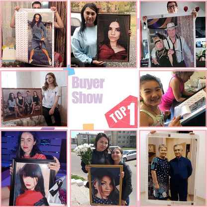5D DIY Diamond Painting Send us Your Private Custom Photo Custom Make Your Own Diamond Painting Full Diamond Rhinestone Embroidery
