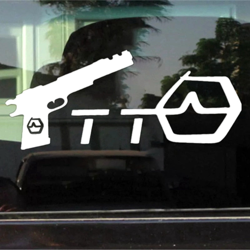 15*35cm Car Truck Waterproof Decal funny car sticker vinyl decal silver/black for auto car stickers styling
