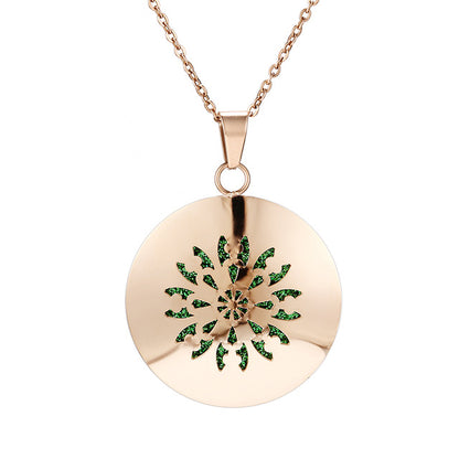 Womens Aromatherapy Diffuser Locket Perfume Essential Oil Necklace Stainless Steel Locket with Felt Pads For Woman