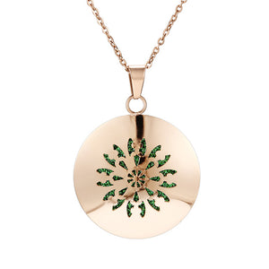 Womens Aromatherapy Diffuser Locket Perfume Essential Oil Necklace Stainless Steel Locket with Felt Pads For Woman